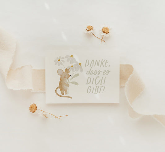 HEJ HANNI POSTKARTE | DANKE MAUS