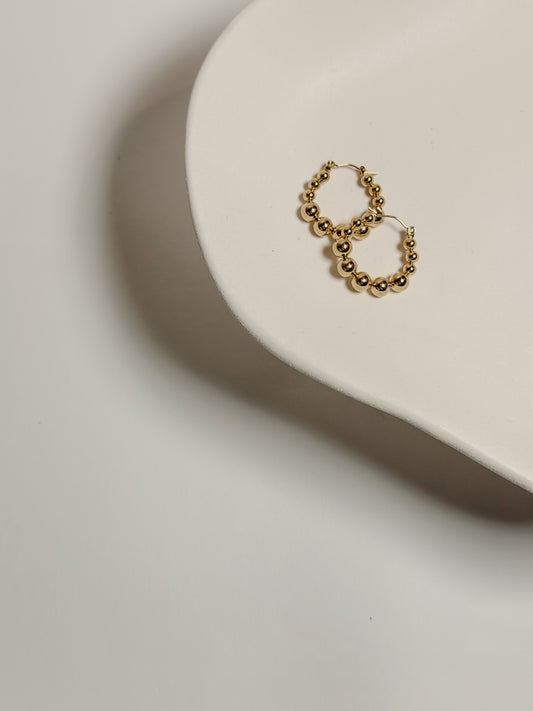 EARRINGS "BUBBLE HOOPS"